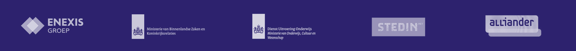 Klanten - Enexis, Ministerie BZK, DUO, Stedin, Alliander